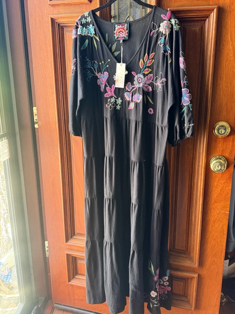 NWT Johnny Was SHILO DOLMAN TIERED KNIT $230 DRESS - Picture 5 of 9
